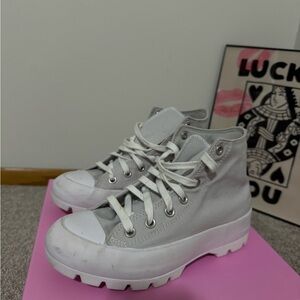 Converse Gray High-Top Sneakers